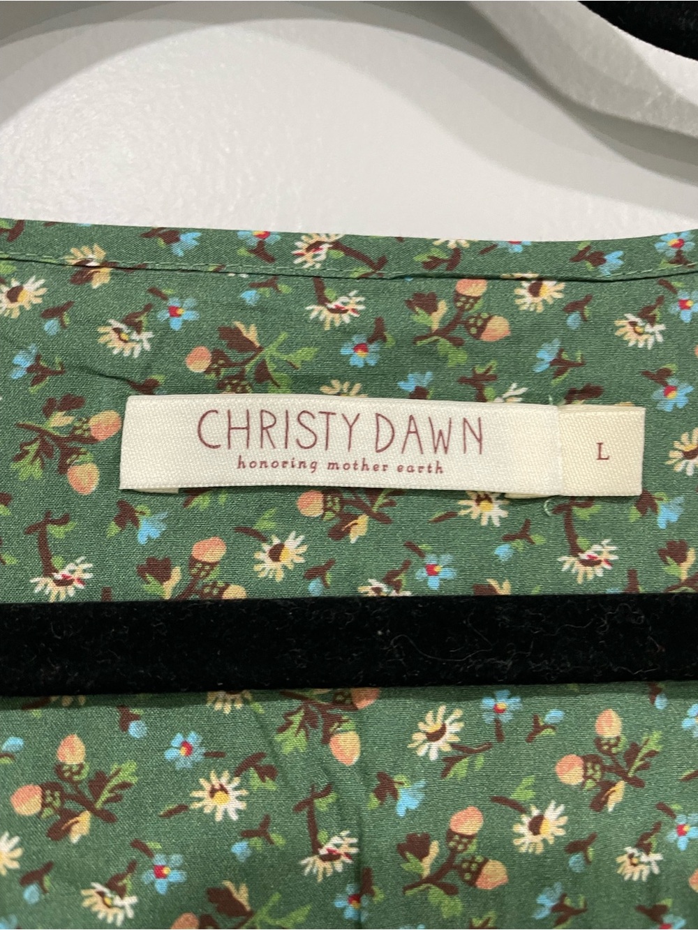 Christy Dawn Green Floral Wrap Dress - Picture 8 of 13